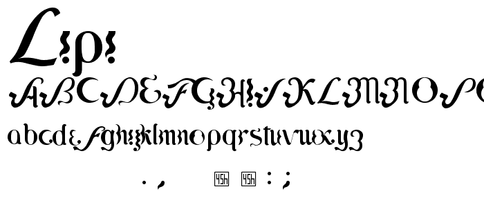 Lipi font