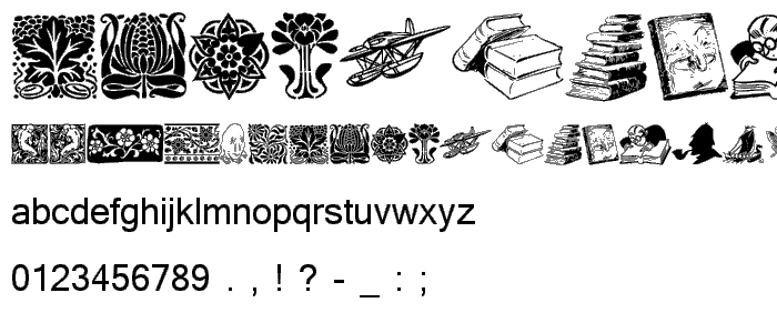 Listemagerens Dingbats font