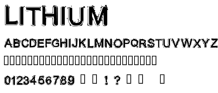 Lithium font
