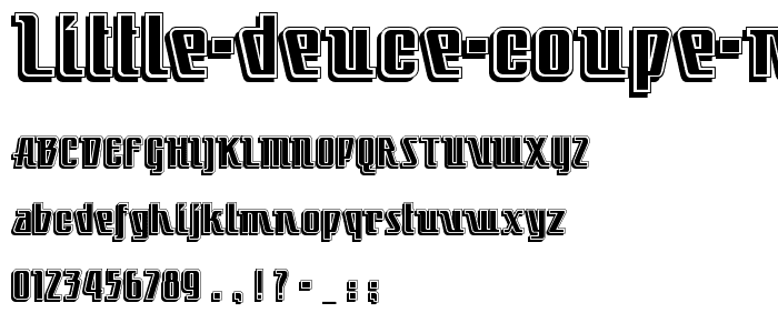 Little Deuce Coupe NF font