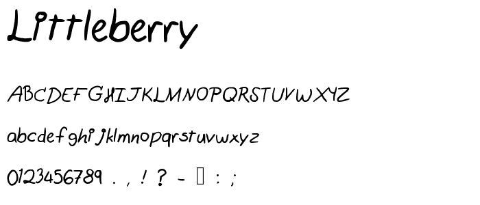 LittleBerry font