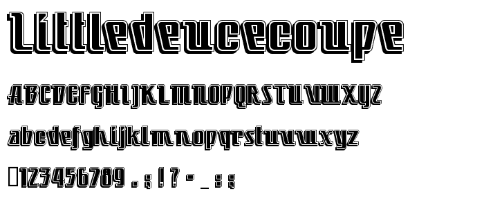 LittleDeuceCoupe font