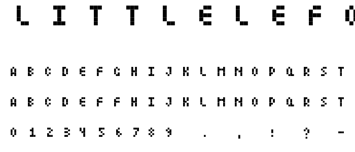 LittleLego font