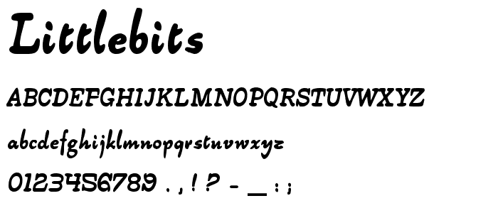 Littlebits font