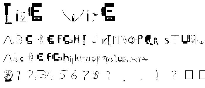 Live_wire font