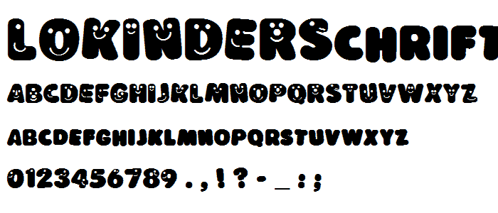 LoKinderSchrift Dunkel font