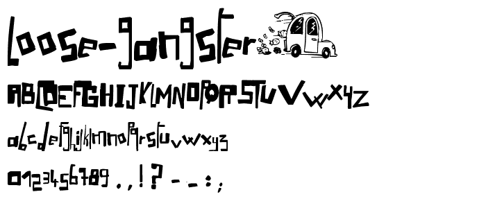 LoOse Gangsterµ font