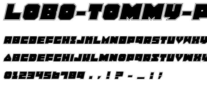 Lobo Tommy Pro Italic font