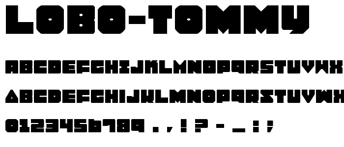 Lobo Tommy font