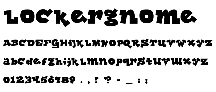 Lockergnome font