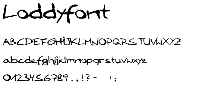 LoddyFont font