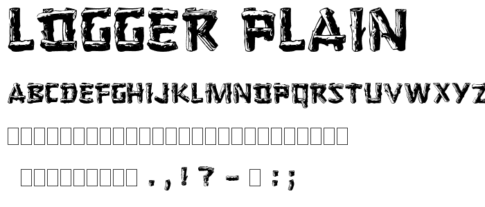 Logger (Plain):001.001 Font | Fancy Cartoon
