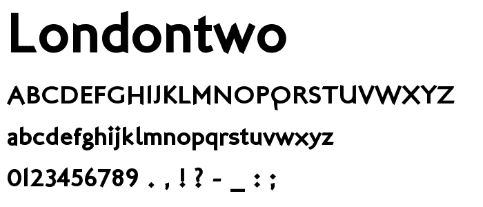 LondonTwo font
