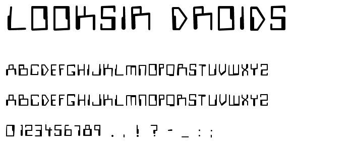 LookSir_Droids font