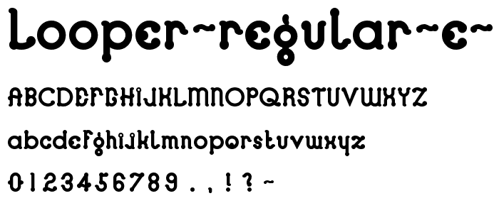 Looper Regular E  font