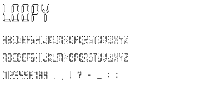 Loopy font