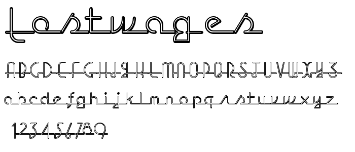 LostWages font