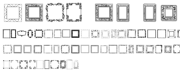 Lots of Frames font