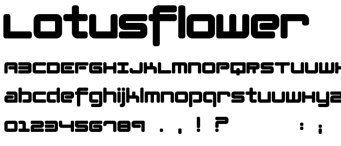 Lotusflower font
