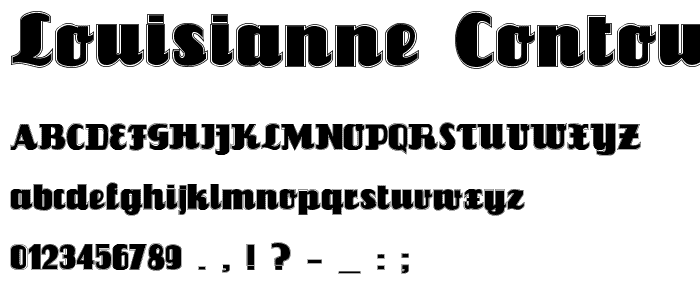 Louisianne Contour Black police