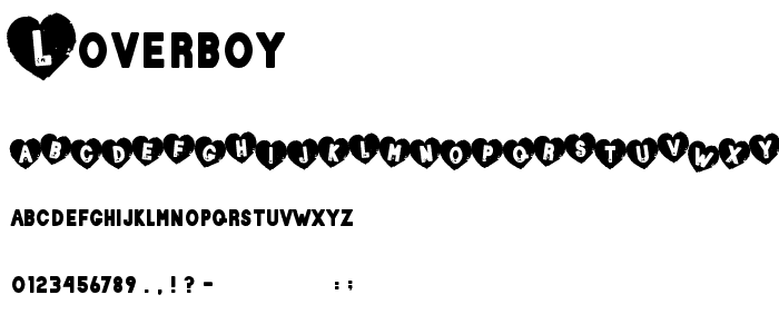Loverboy font