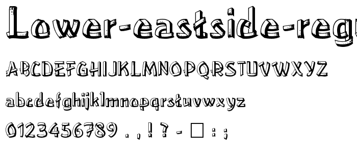 Lower EastSide Regular font