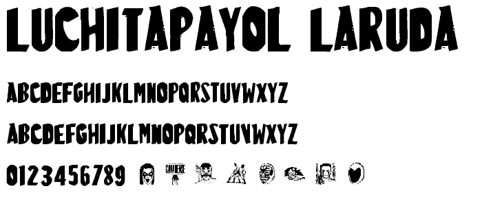 LuchitaPayol-LaRuda font