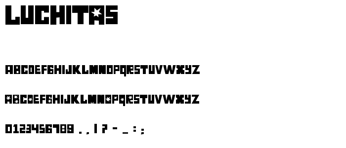Luchitas font