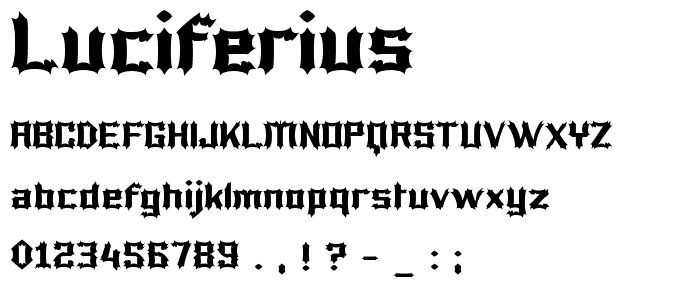 Luciferius font