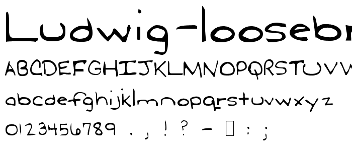 Ludwig LooseBraids font