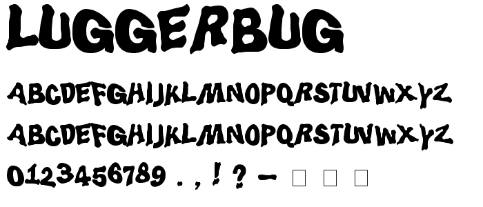LuggerBug font