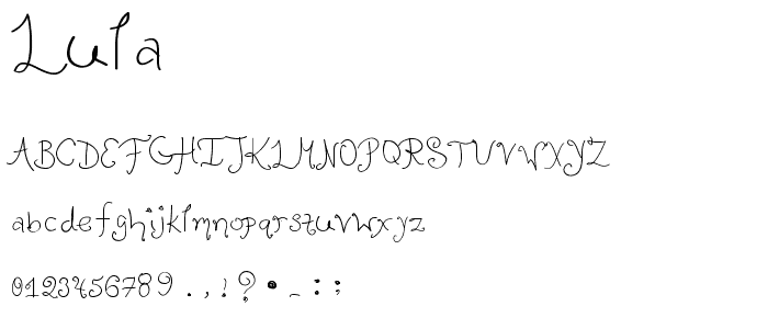 Lula font