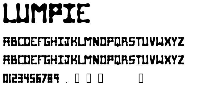 Lumpie font