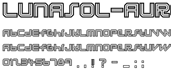 Lunasol Aurora font