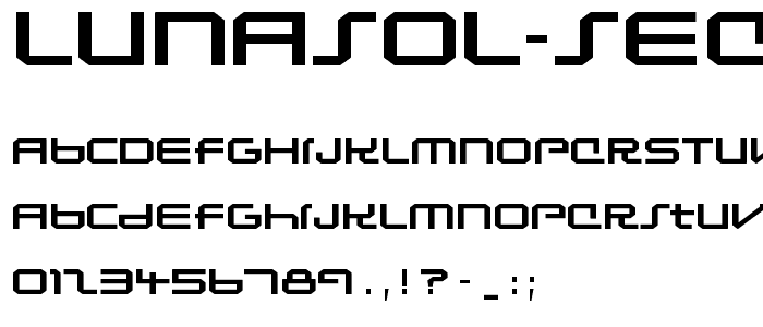 Lunasol Sequence font