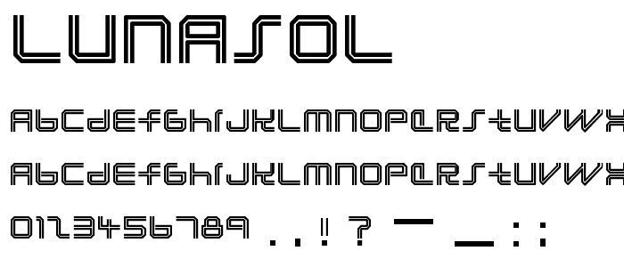 Lunasol font