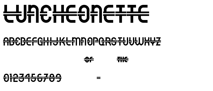 Luncheonette font