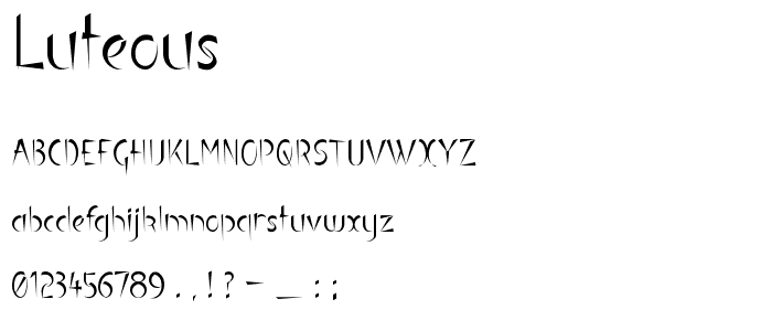 Luteous font