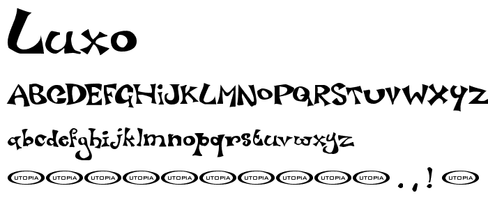 Luxo font