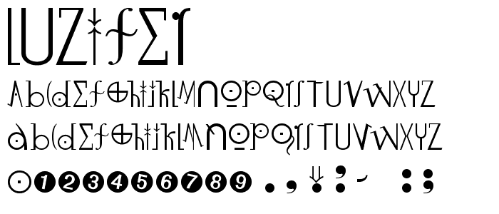 LuziFer font