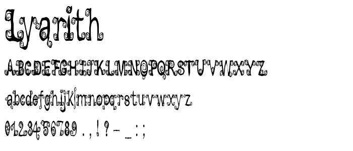 Lyarith font
