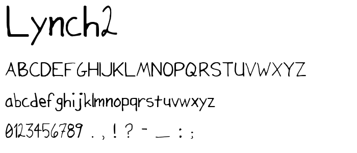 Lynch2 font