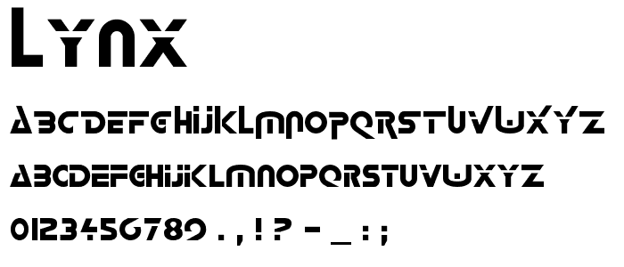 Lynx font