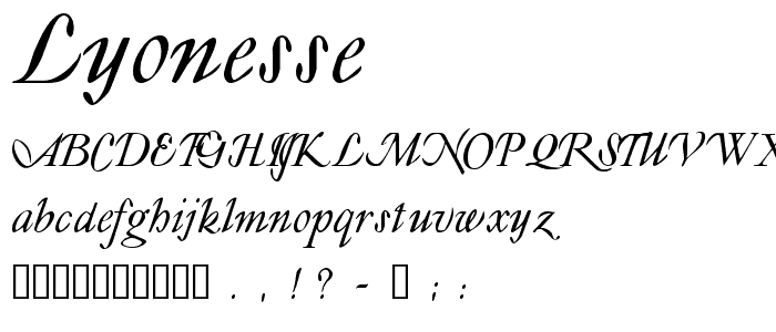 Lyonesse™ font