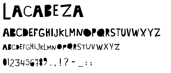 lacabeza font