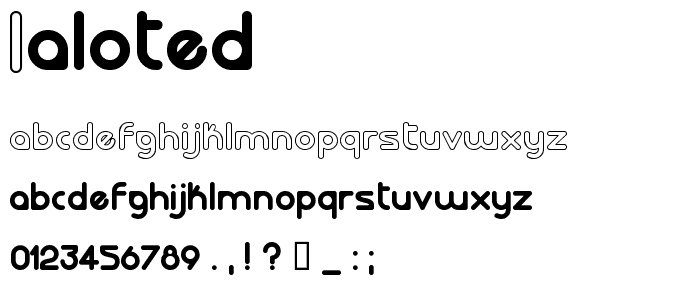 laloted font