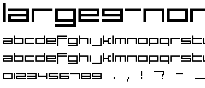 large9 Normal font