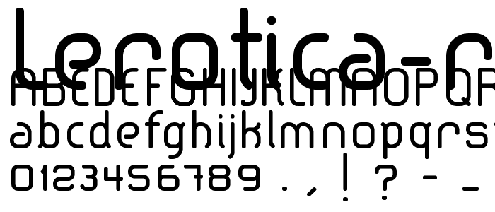 lerotica-regular font