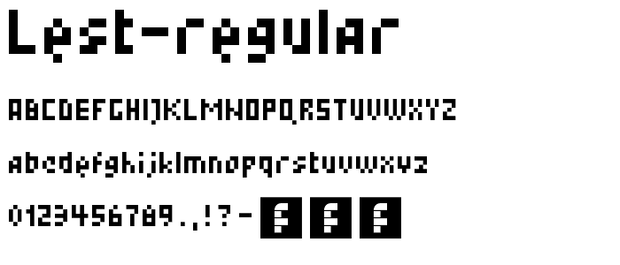 lest Regular font