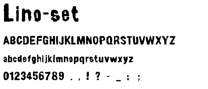 lino-set font